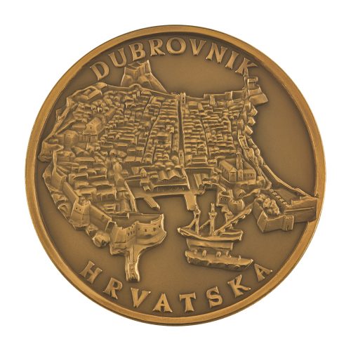 Medalja Dubrovnik - obrada patinirana